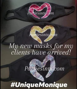 Pure Romance Heart Decal Mask