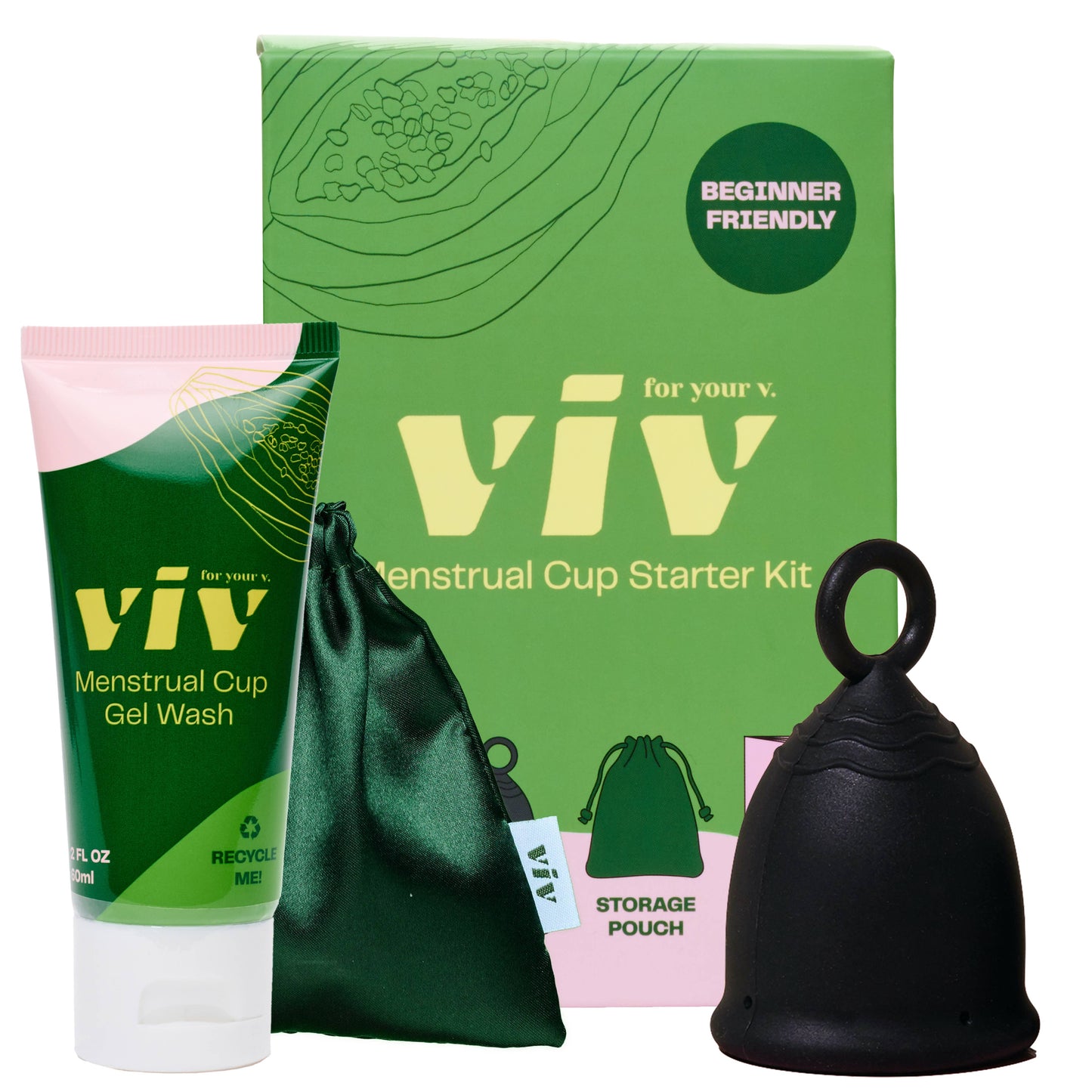 Menstrual Cup Starter Kit - Beginner Period Cup Bundle