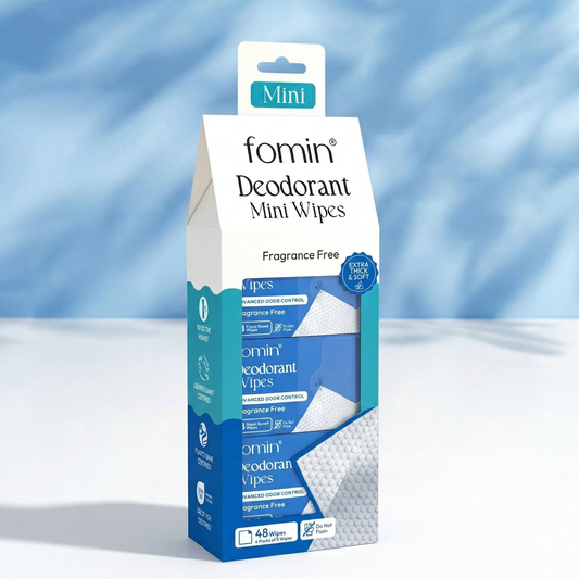 Mini Deodorant Wipes | Fragrance Free | 9PK