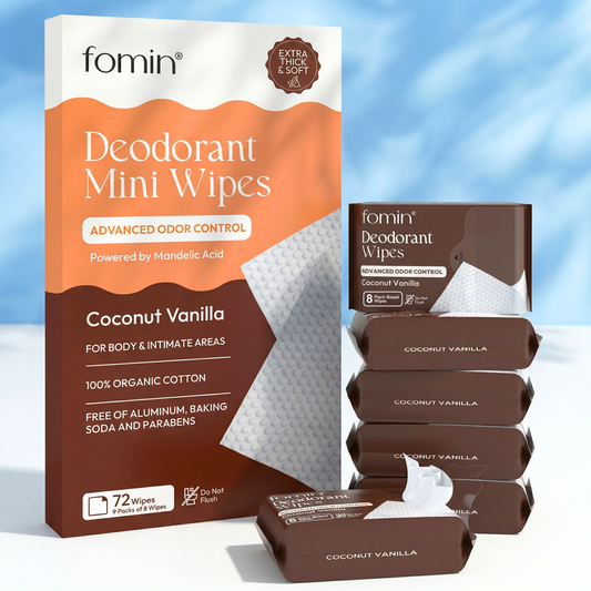 Mini Deodorant Wipes | Coconut Vanilla | 9PK
