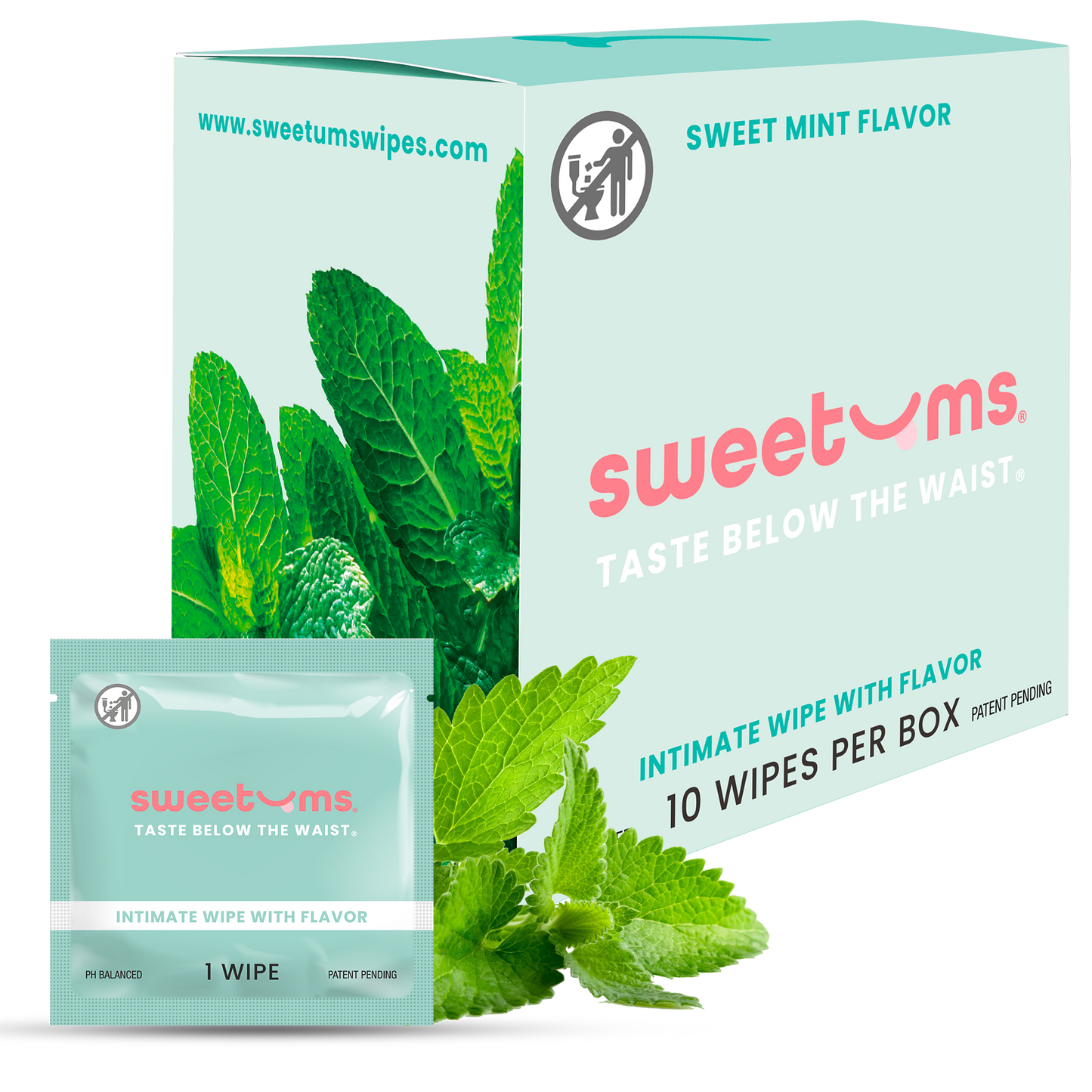 Sweet Mint Flavored Intimate Feminine Wipes