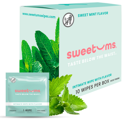 Sweet Mint Flavored Intimate Feminine Wipes