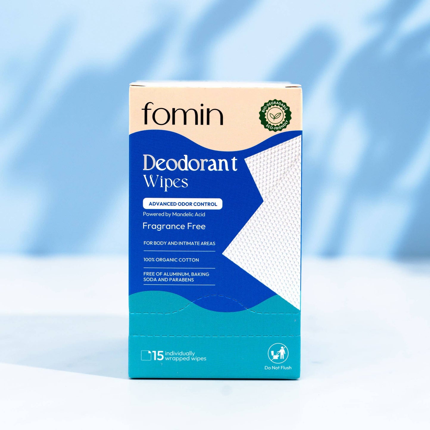 Acidified Deodorant Wipes