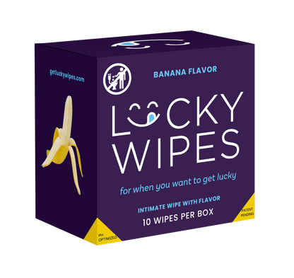 Banana Flavored Lucky Wipes for Males