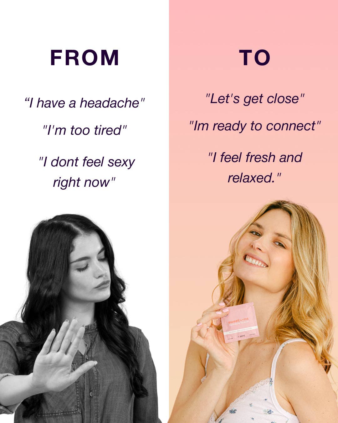 Sweet Mint Flavored Intimate Feminine Wipes