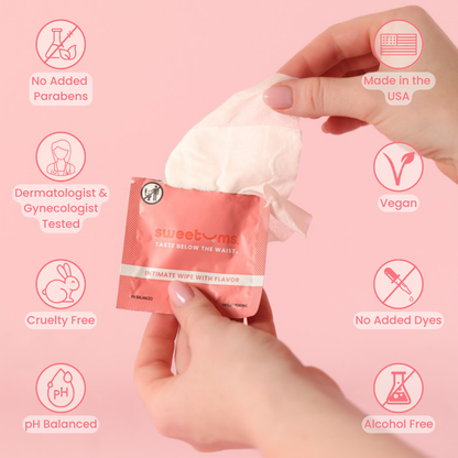 Cherry Flavored Intimate Feminine Wipes
