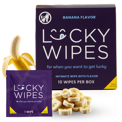 Banana Flavored Lucky Wipes for Males