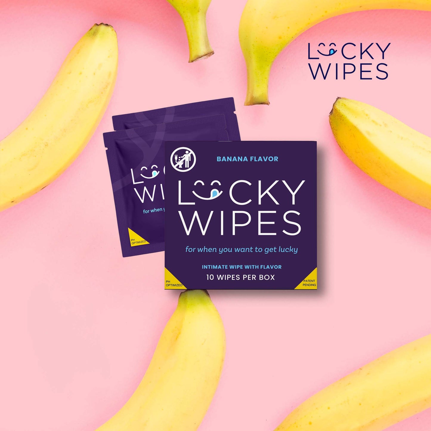 Banana Flavored Lucky Wipes for Males