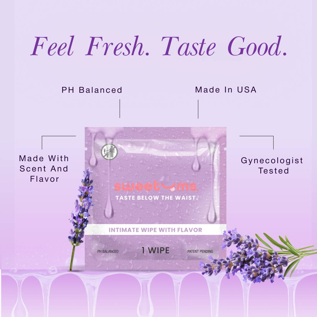 Honey Lavender Flavored Intimate Feminine Wipes
