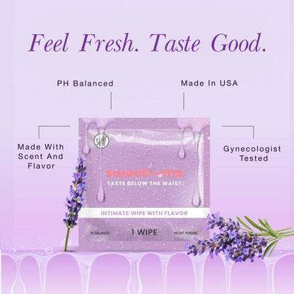 Honey Lavender Flavored Intimate Feminine Wipes