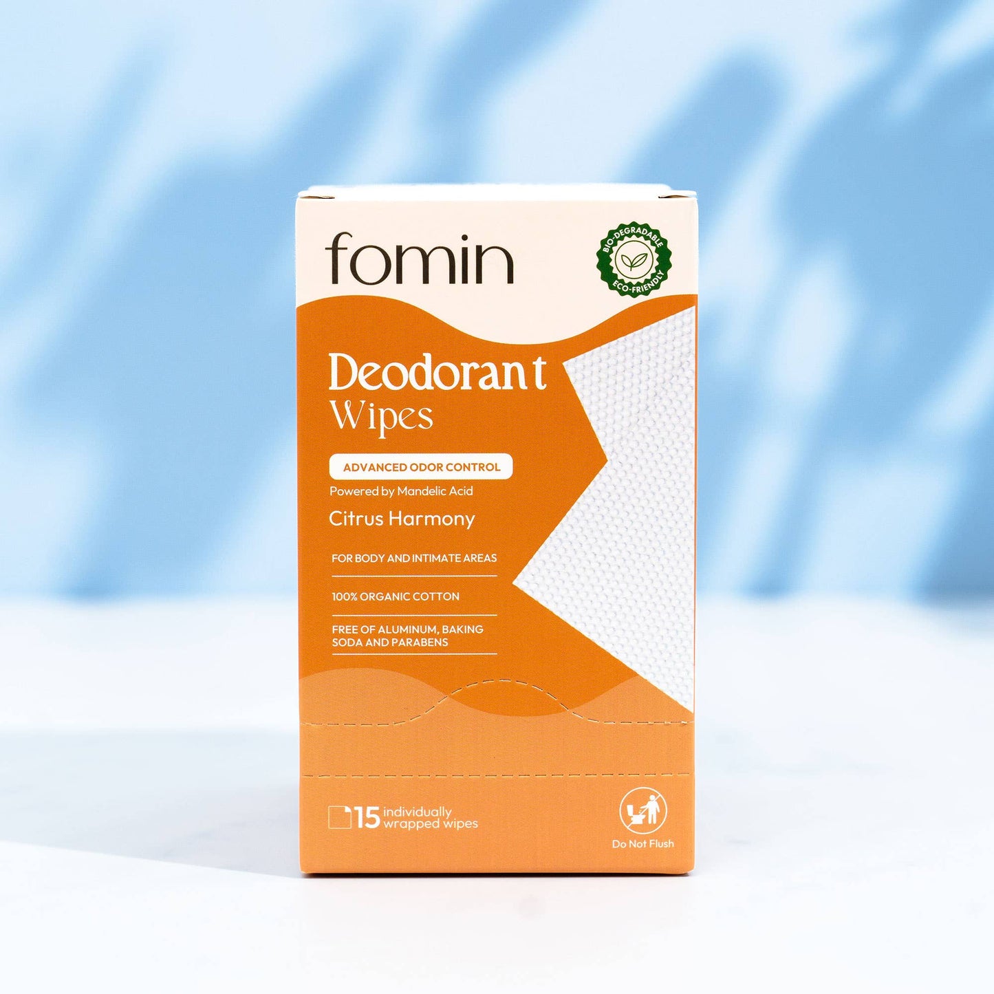 Acidified Deodorant Wipes