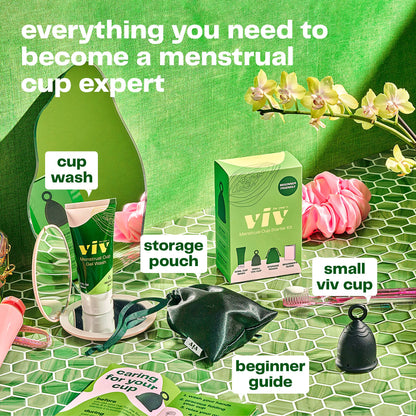 Menstrual Cup Starter Kit - Beginner Period Cup Bundle