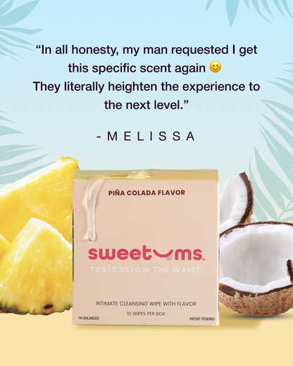 Pina Colada Flavored Intimate Feminine Wipes