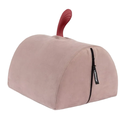 Rose Bonbon Toy Mount + Vibe by Liberator against white background.