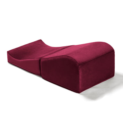 A merlot Flip Ramp, Bedroom Furniture by Liberator against a white background.