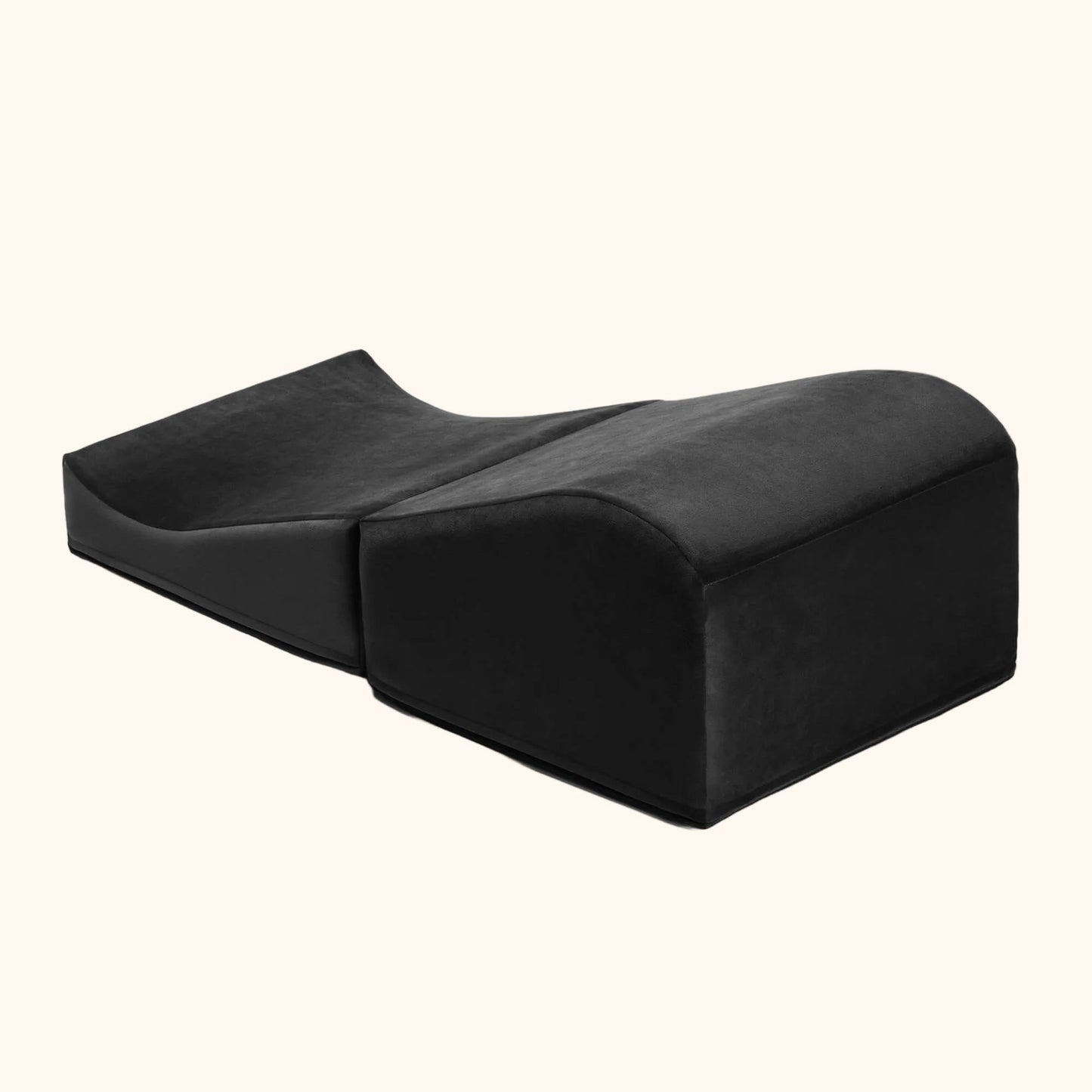 A black Flip Ramp, Bedroom Furniture by Liberator against a white background.