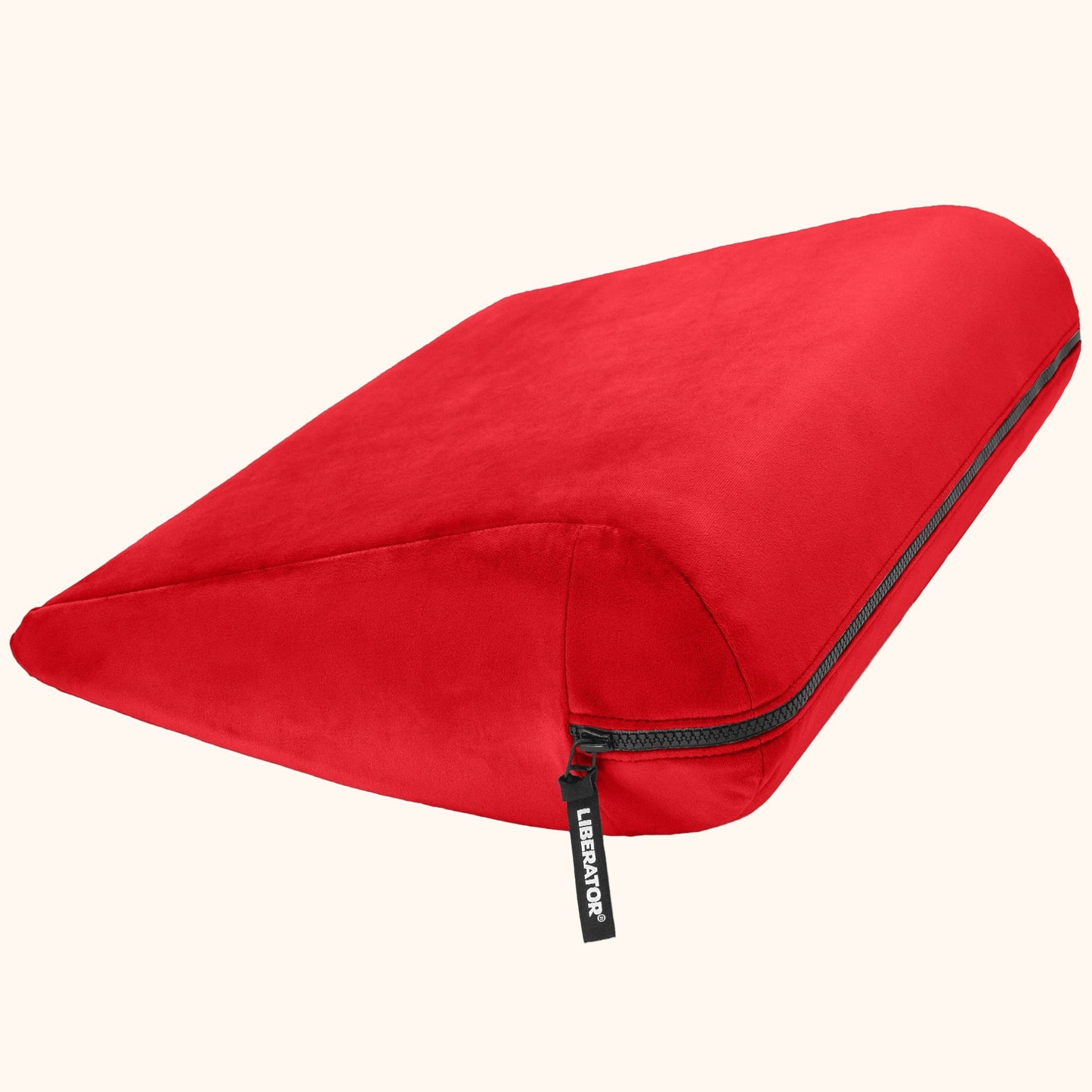 A red Jaz, Bedroom Furniture by Liberator position wedge.