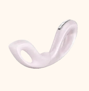 A pink Mobius vibrator on a white background
