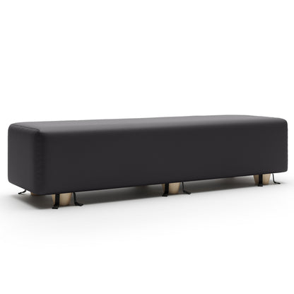 A black Prelude Bench, Bedroom Furniture by Liberator against a white background.