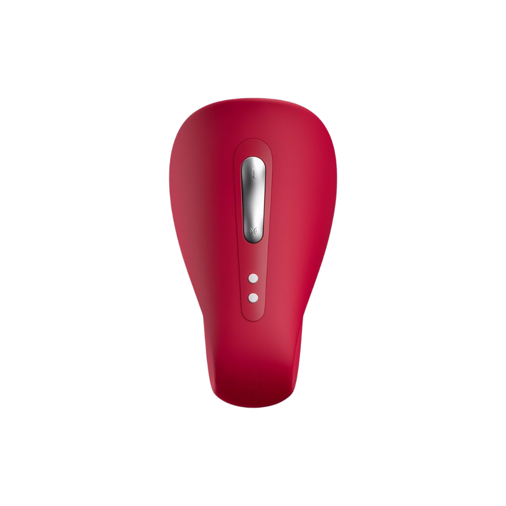 A red Ridge Dual Action Vibrator by Liberator.