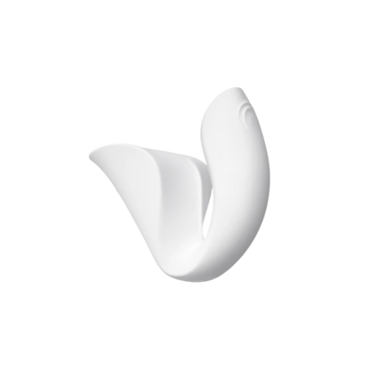 A white Ridge Dual Action Vibrator by Liberator.