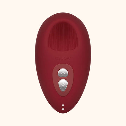 A red Tremble clitoral vibrator by Liberator against a white background.