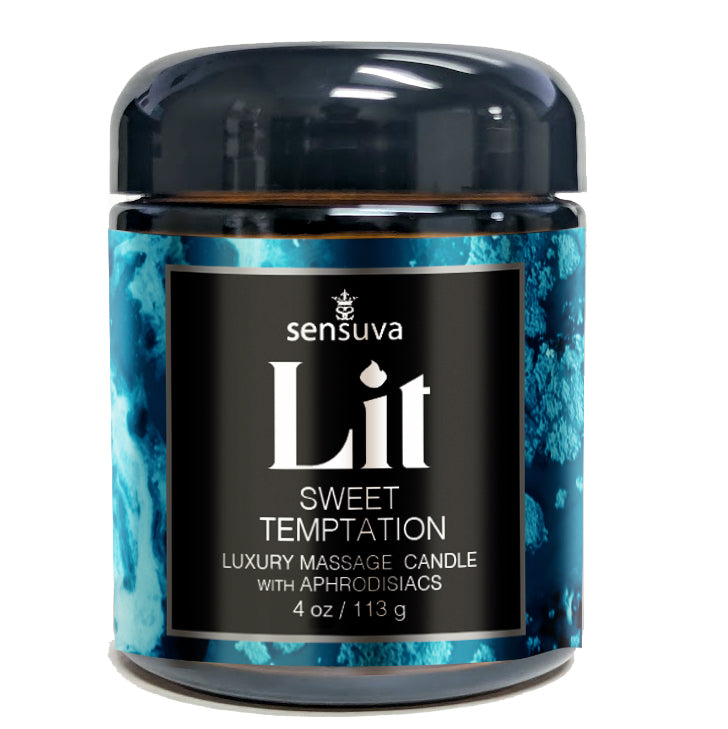 Lit Massage Oil Candle - Luxury Massage Candle with Aphrodisiacs