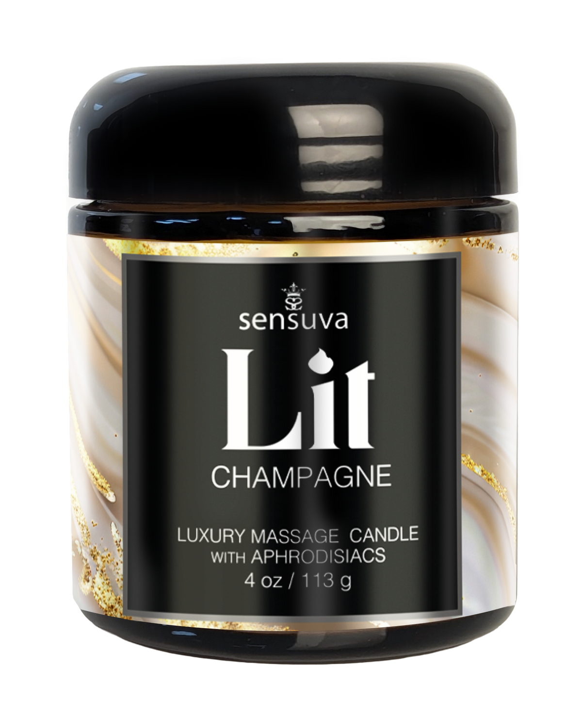 Lit Massage Oil Candle - Luxury Massage Candle with Aphrodisiacs