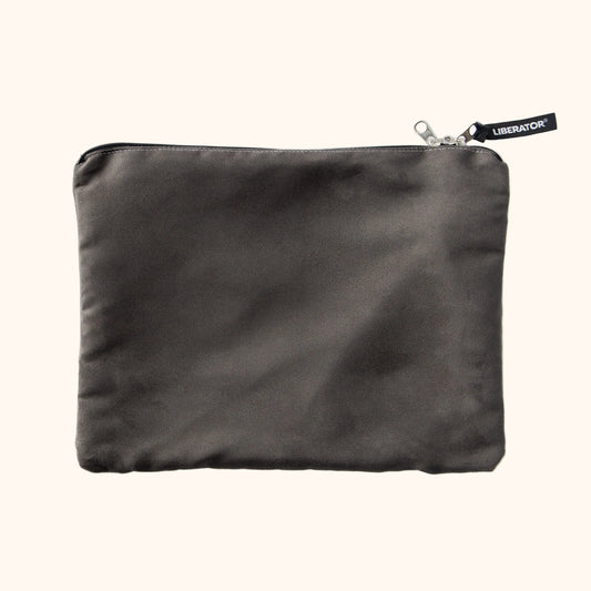 A charcoal Zappa toy bag against a white background.