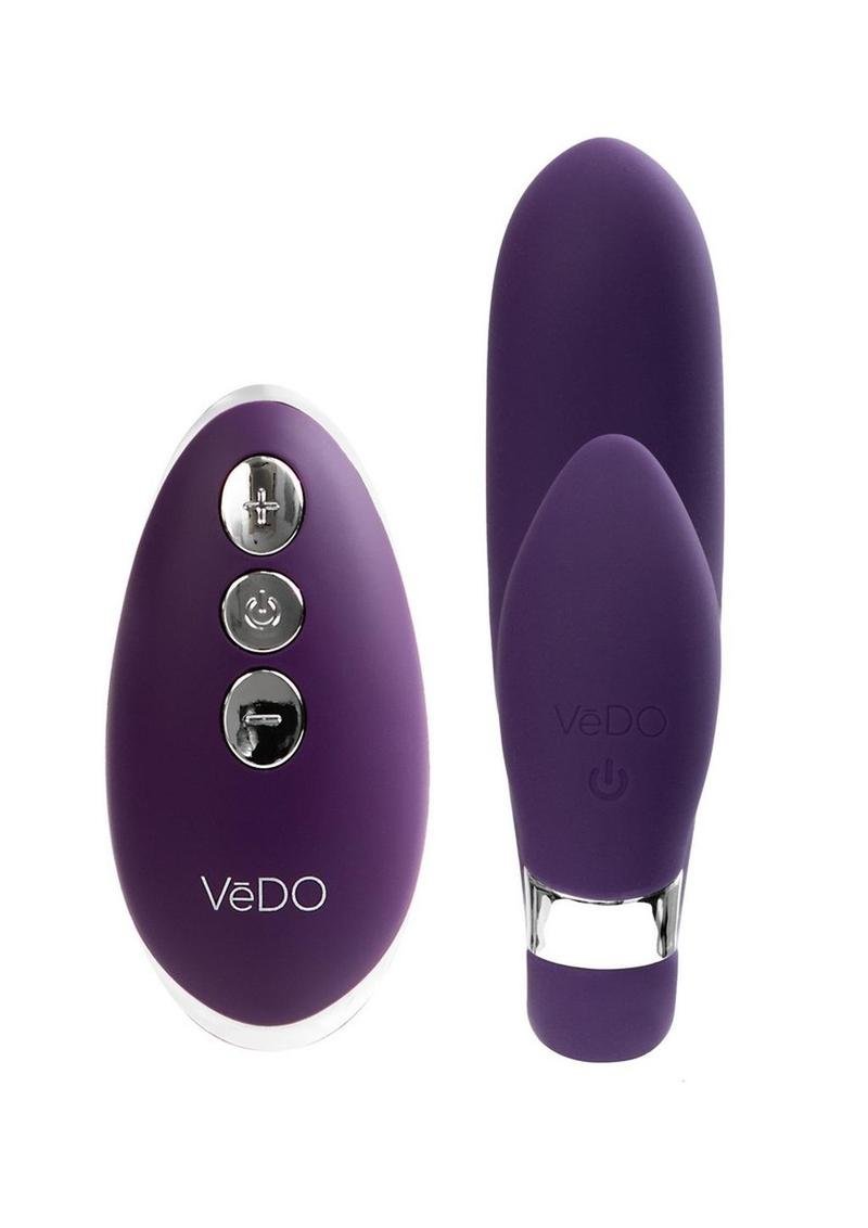 Jeni C-Shaped Dual Motor Vibe with Remote Control - Purple