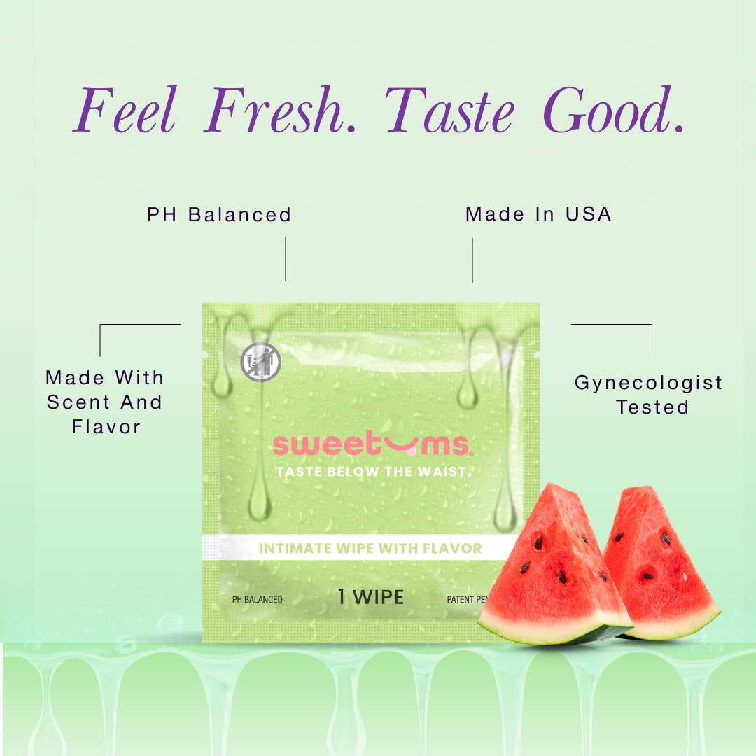 Watermelon Flavored Intimate Feminine Wipes
