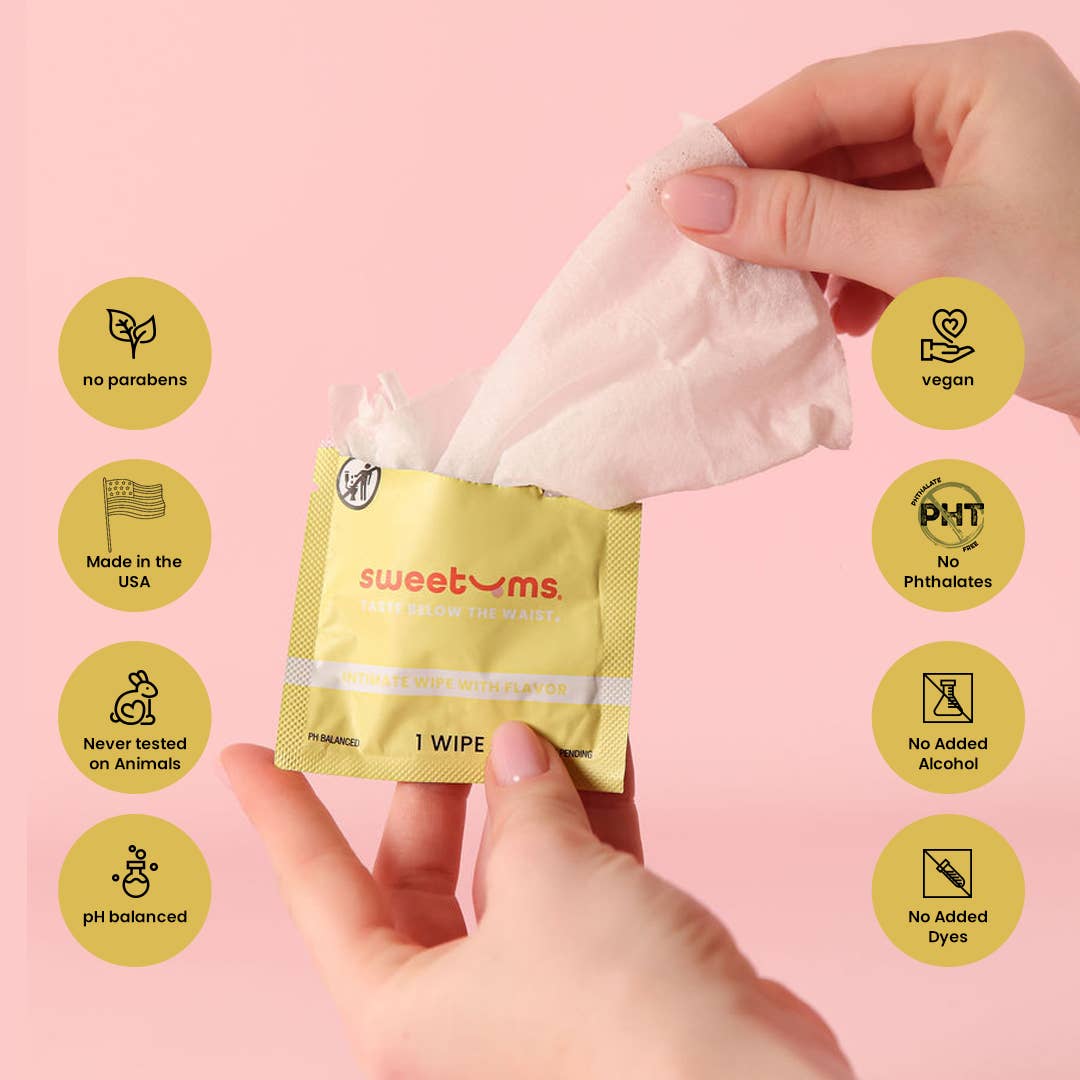 Pina Colada Flavored Intimate Feminine Wipes
