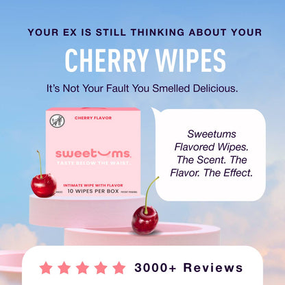 Cherry Flavored Intimate Feminine Wipes