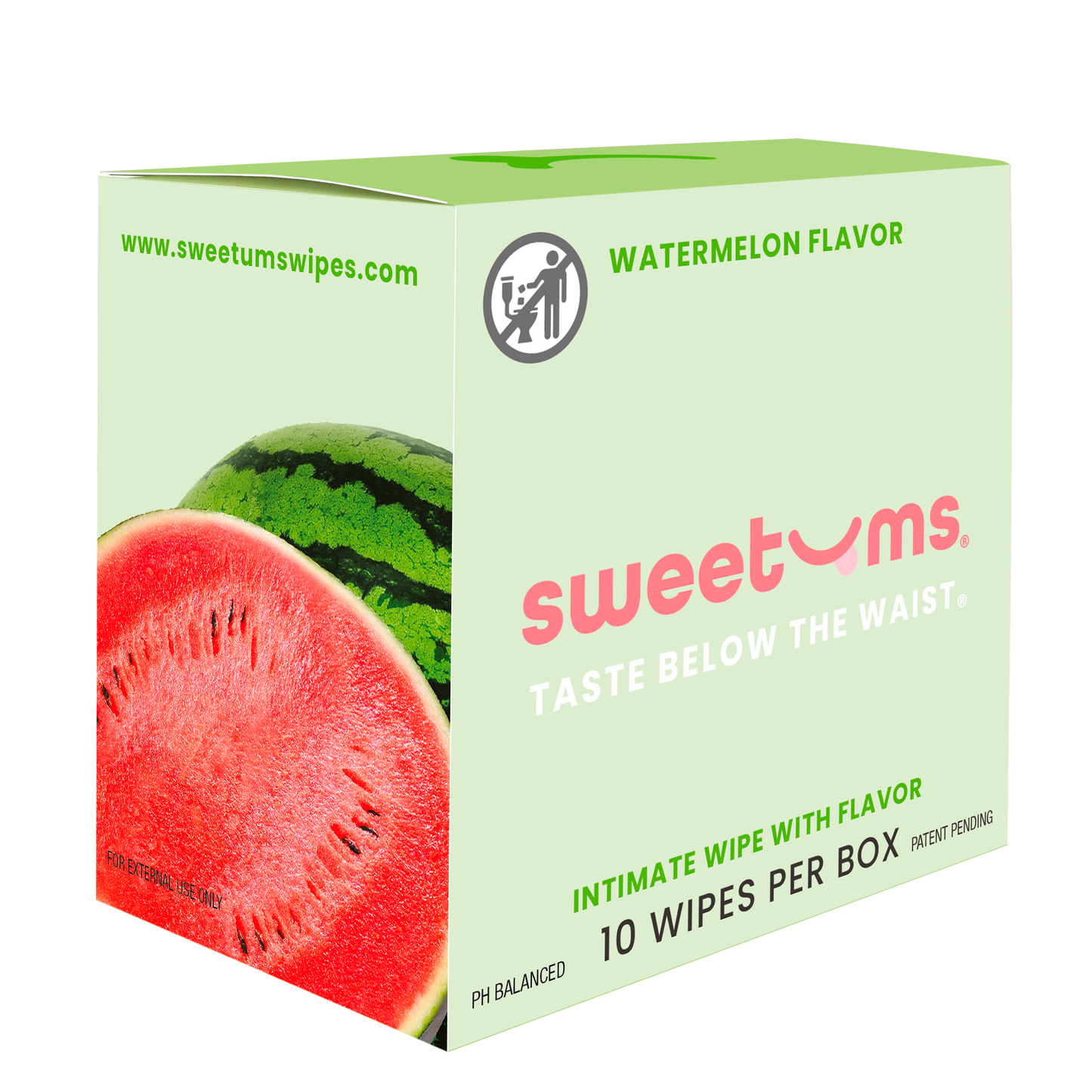 Watermelon Flavored Intimate Feminine Wipes