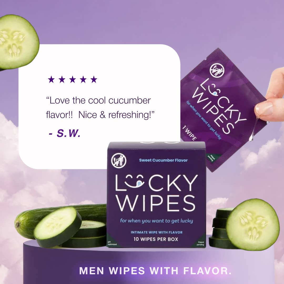 Sweet Cucumber Flavored Wipes for Males