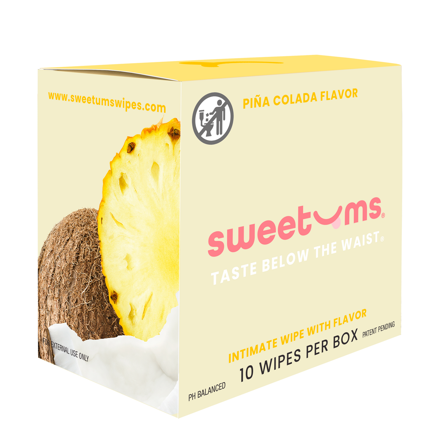 Pina Colada Flavored Intimate Feminine Wipes