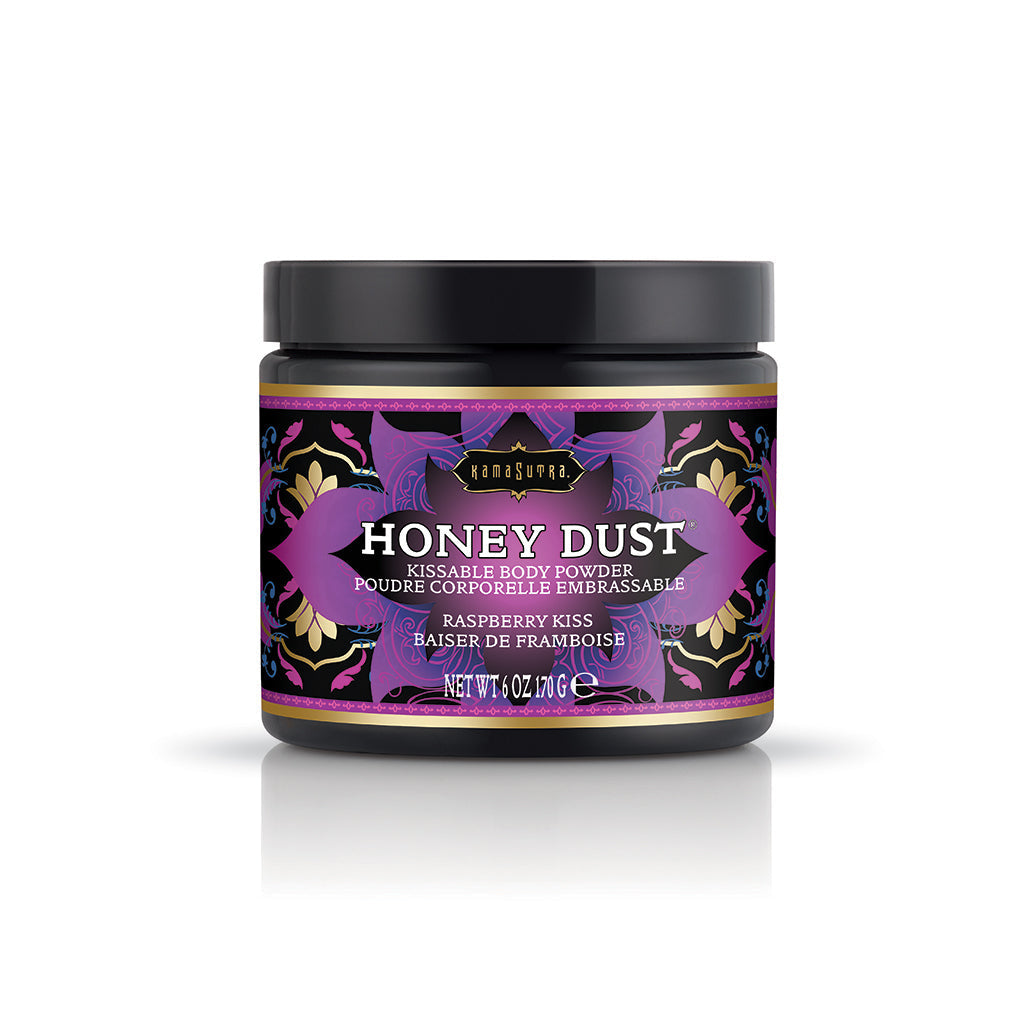 Honey Dust Body Powder– Kissable Scented Body Dust (6oz) - Raspberry Kiss