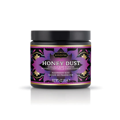 Honey Dust Body Powder– Kissable Scented Body Dust (6oz) - Raspberry Kiss