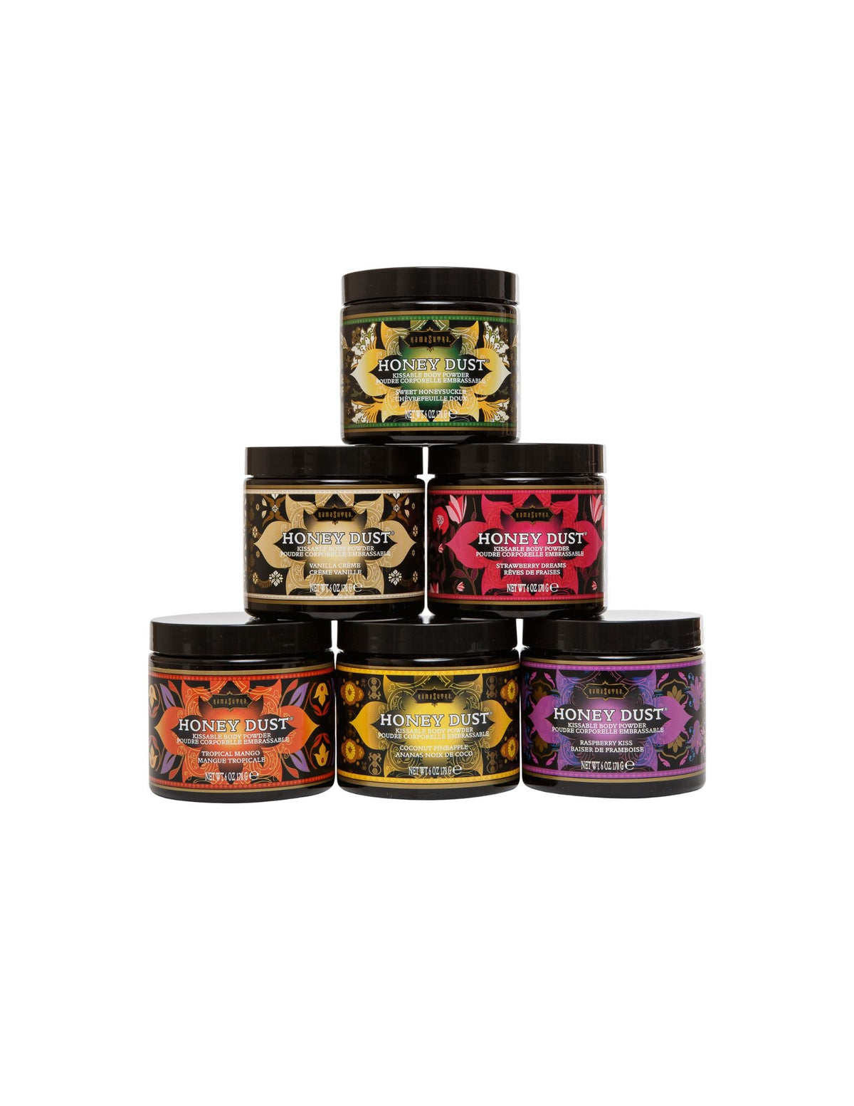 Honey Dust Body Powder– Kissable Scented Body Dust (6oz) - Raspberry Kiss